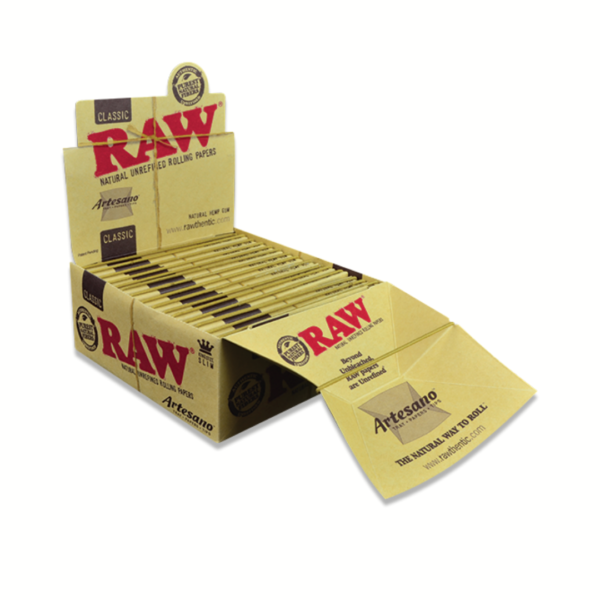 Raw Artesano Kingsize Slim with Tray, Papers & Tips