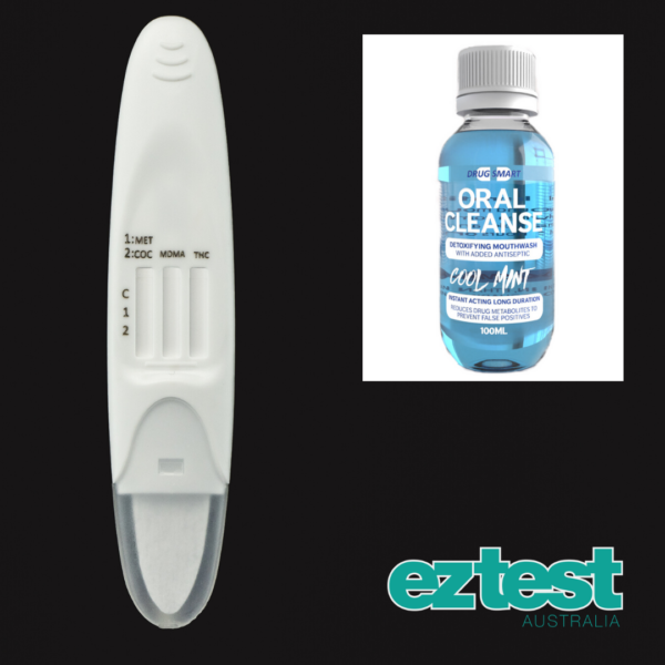 4-in-1 Saliva Test + 100ml Oral Cleanse Mouthwash