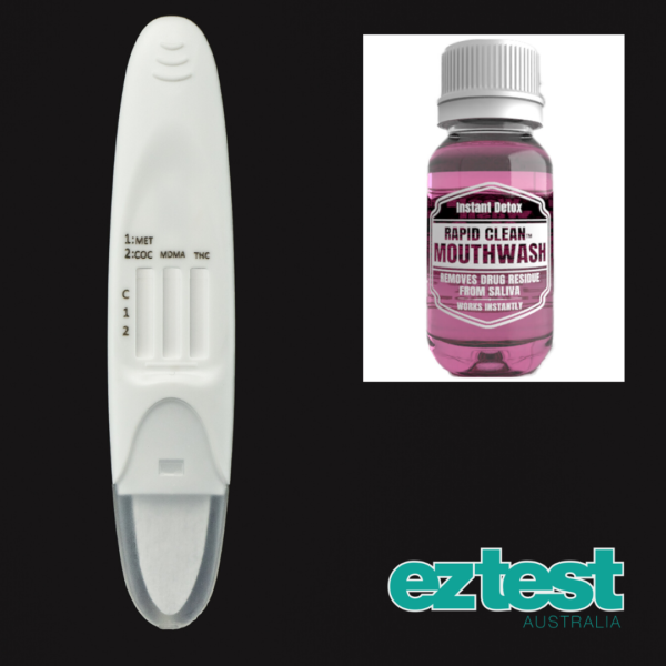 4-in-1 Saliva Test + 50ml Rapid Clean Mouthwash