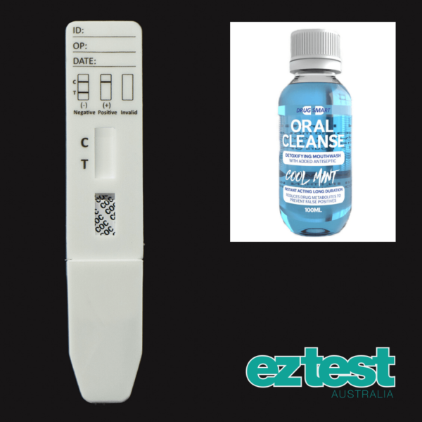 COC Single Saliva Test + 100ml Oral Cleanse Mouthwash