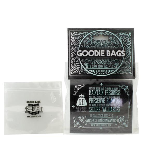 Goodie Bags Smellproof Ziplock Bags - Small Clear (4"x3") x10