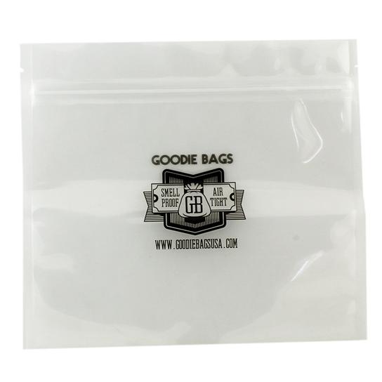 Goodie Bags Smellproof Ziplock Bags - Large Clear (7 11/16" x 7") x5