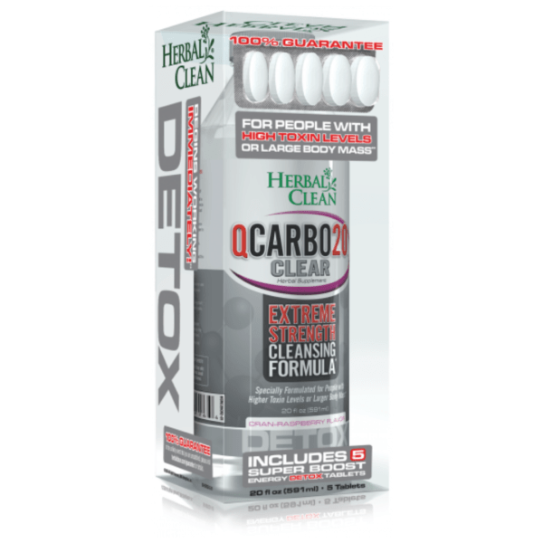 Herbal Clean QCarbo20 Clear Extreme Strength Cleansing Formula – 591ml