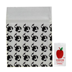 Original Apple Mini Ziplock Bags - Black Scorpion (32mm x 32mm) x100
