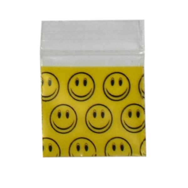 Original Apple Mini Ziplock Bags - Smiley Face (25mm x 25mm) x100