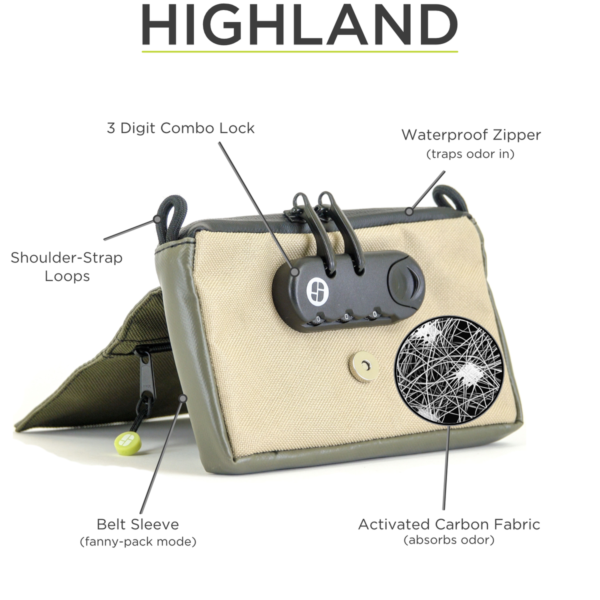 Stashlogix - Highland 3.0 Smellproof Bag - Black
