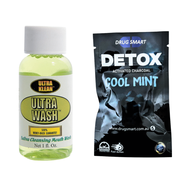 Drug smart Detox Oral Chewing Gum + Ultra Klean Ultra Wash Saliva Cleansing Mouthwash