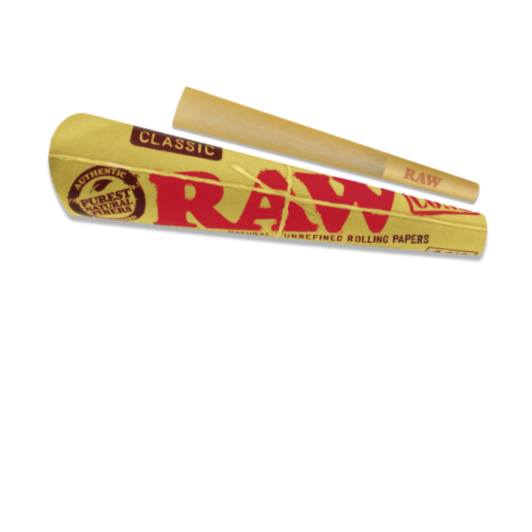 RAW Classic Pre-Rolled Cone 1 ¼ Size - 6 Pack