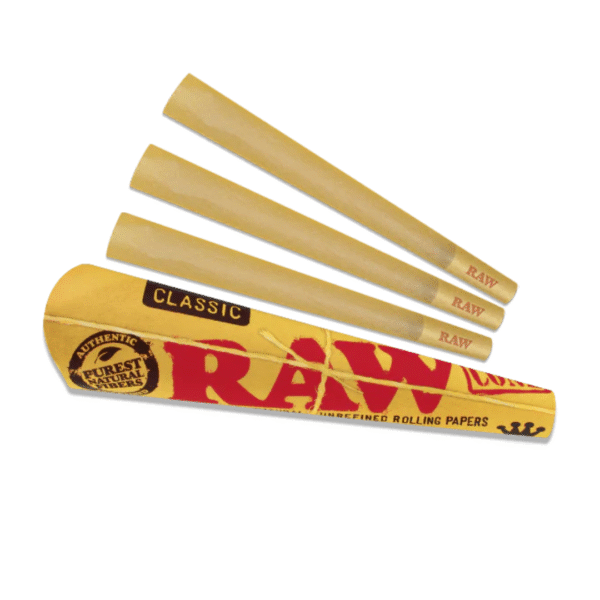 Raw classic pre rolled king size cone 3 pack