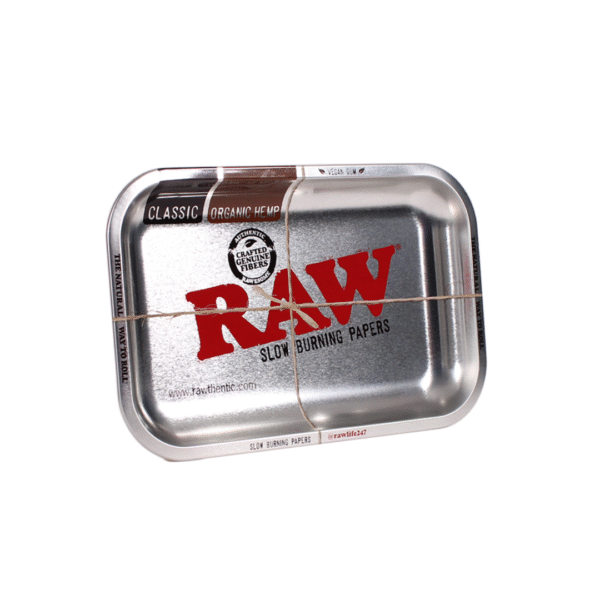 raw metal rolling tray