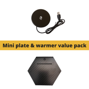 Mini Plate & Warmer Value Pack: Carbon By Charlie