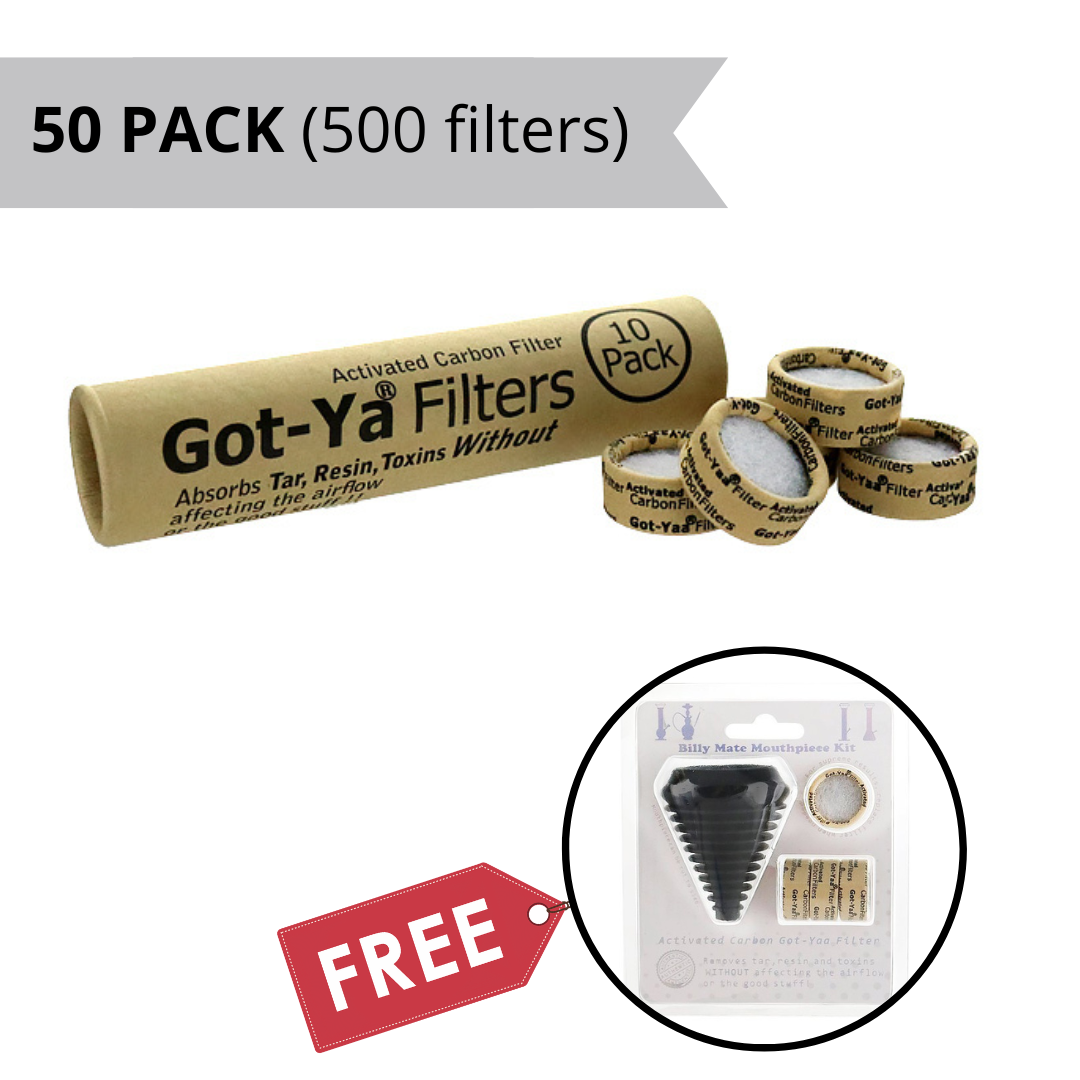 Got-Yaa Activated Carbon Filters for Billy Mate - 10,30,50,100,200 and 500 Packs - Image 8