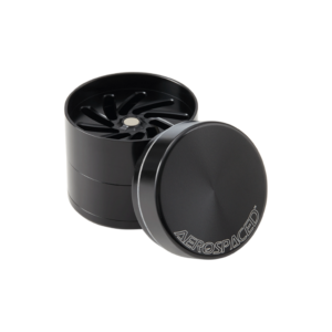 Aerospaced by Higher Standards Toothless 4 Piece Grinder – Black 63mm