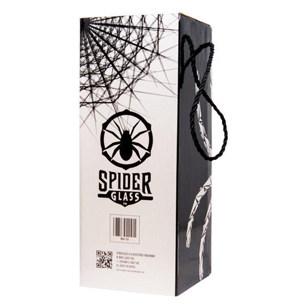 Spider Glass Water Pipe 12”/30.4cm - Black
