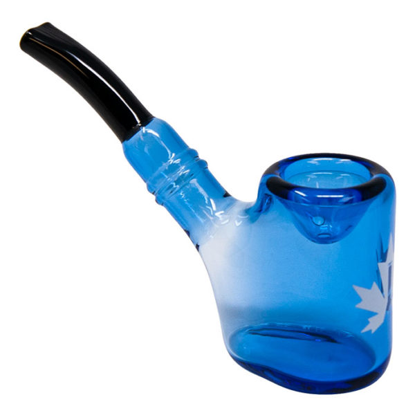 Maple Glass Sky Blue Hefner Hand Pipe 5”/12.7cm