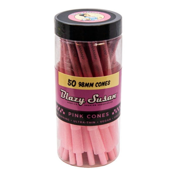 Blazy Susan Pink 98mm Cones - 50 Pack