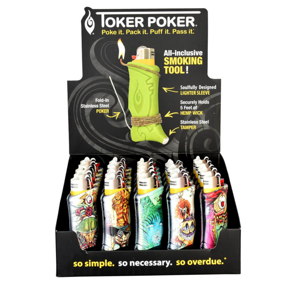 Toker Poker Lighter Sleeve Alice & Wonderland Collection EzTest