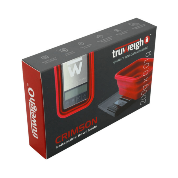 Truweigh Crimson Collapsible Bowl Scale - 200g (0.01g)