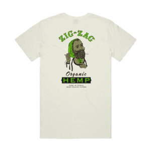 Zig Zag Organic Hemp Logo Cotton Blend T-Shirt