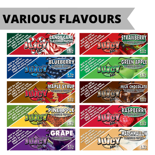 juicy jays 1 1/4 flavoured rolling papers