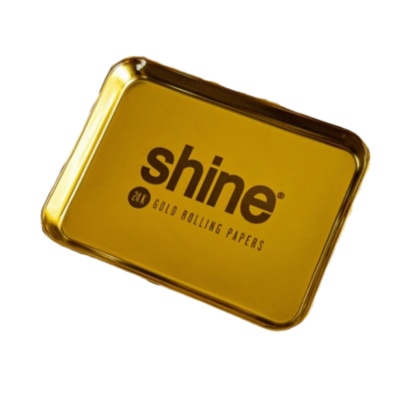 shine gold rolling tray