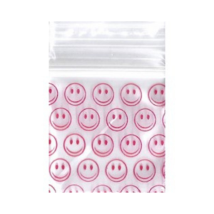 Original Apple Mini Ziplock Bags – Happy Face Bag (38mm x 38mm) x100