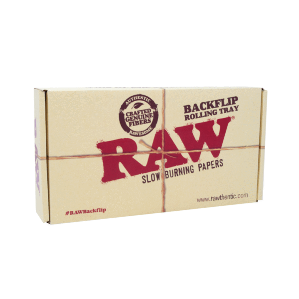 RAW Back Flip Striped Bamboo Rolling Tray