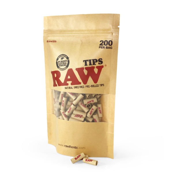 RAW Pre-Rolled Tips Bag – 200 Tips