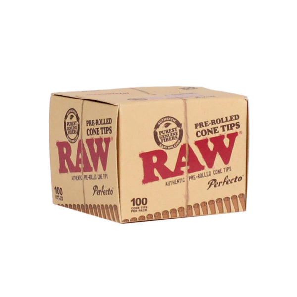 RAW Perfecto Pre-Rolled Cone Tips Box | Ez-Test Australia