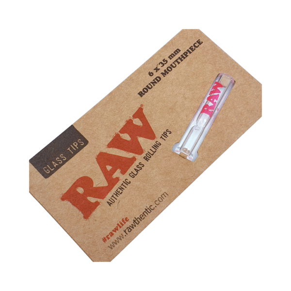 RAW Glass Filter Tip Single – Round Mouthpiece 6mm x 35mm – NEW 2021 DESIGN | Ez-Test Australia