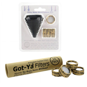 billy mate silicone mouthpiece kit and got-yaa activated carbon filters