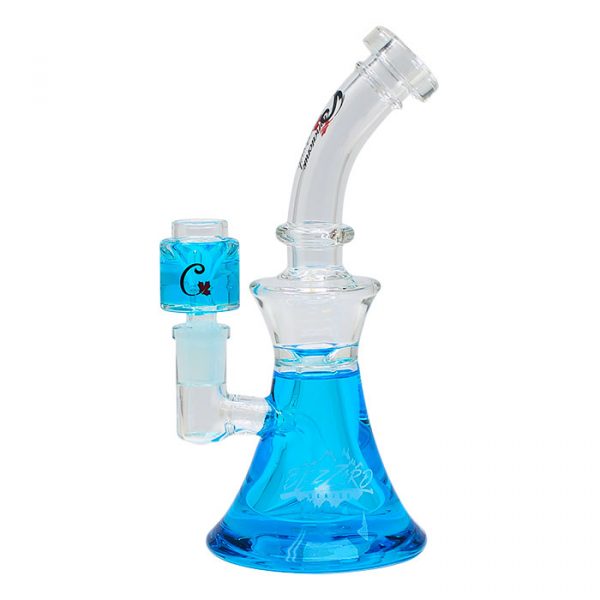 Cannatonik - Blue Blizzard Series Freezable Glass Water Pipe- 9”/22cm