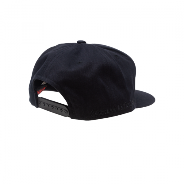 RAW Black on Black Baseball Cap – Flat Brim Style