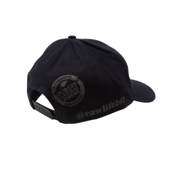 RAW Black on Black Baseball Cap – Classic Brim
