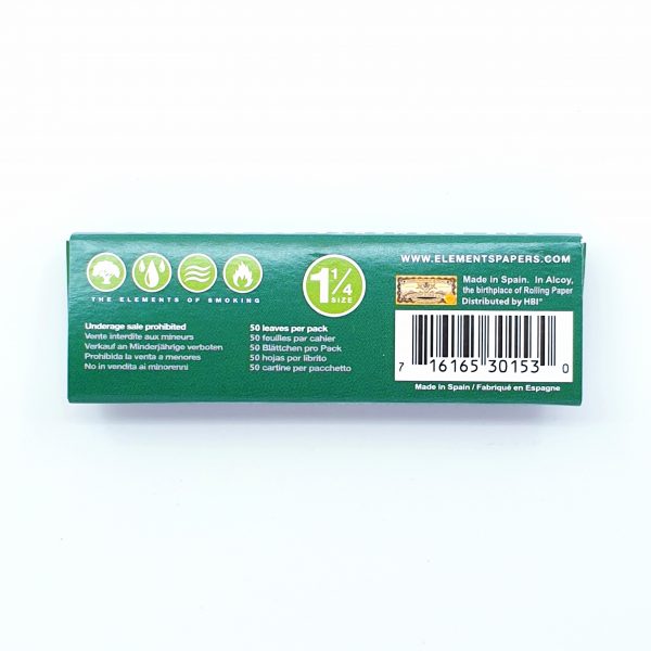 Elements Green – 1 ¼ Size Rolling Papers