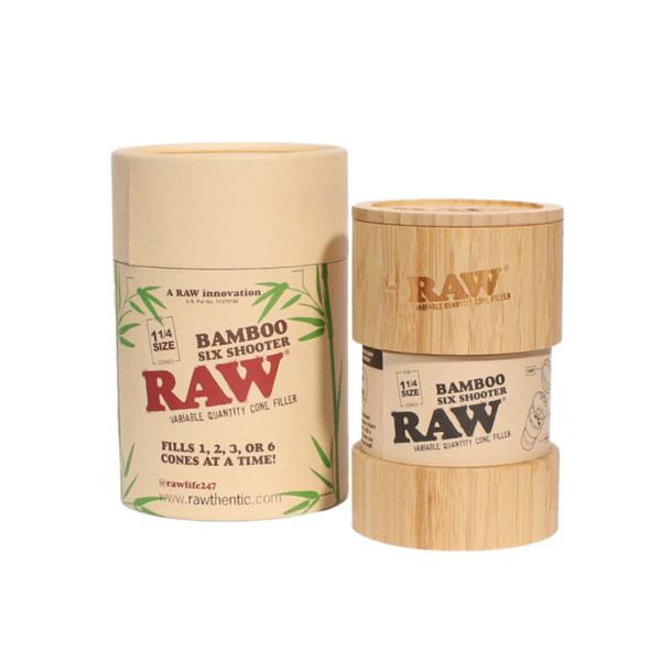 RAW Bamboo Six Shooter 1 ¼ & Kingsize