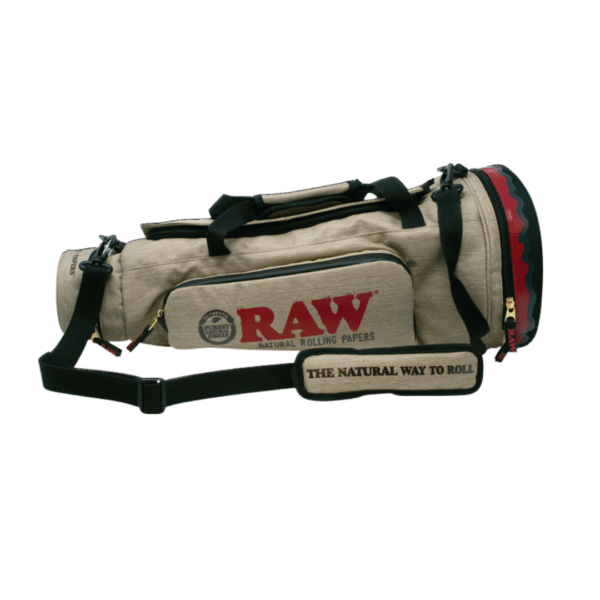 raw multi compartment cone duffel bag