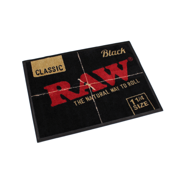 RAW Black Floor Mat – 1 ¼ or King Size