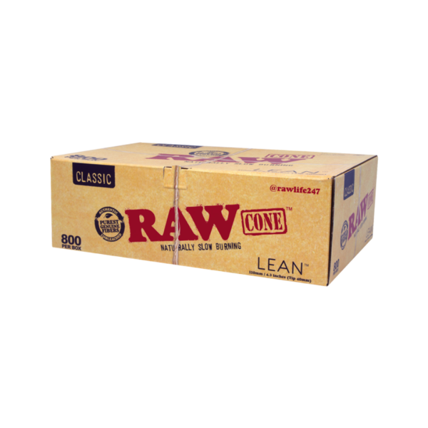 RAW Classic Pre-Rolled Lean Cones – 800 Bulk Pack