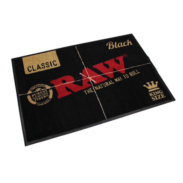 RAW Black Floor Mat – 1 ¼ or King Size