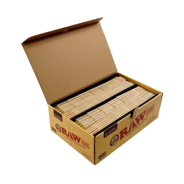 RAW Classic Pre-Rolled Lean Cones – 800 Bulk Pack