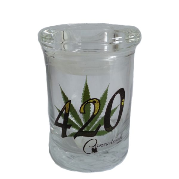 Cannatonik 420 On Leaf Airtight Glass Jar