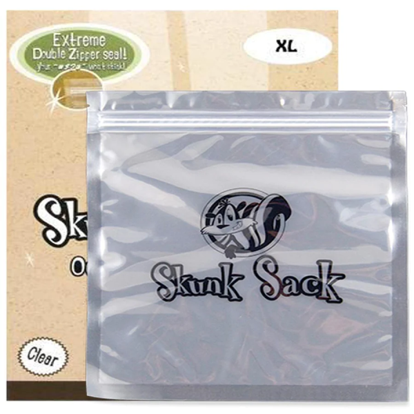 Skunk Sack Smell Proof Bag – X Large – Clear - 6 Sacks