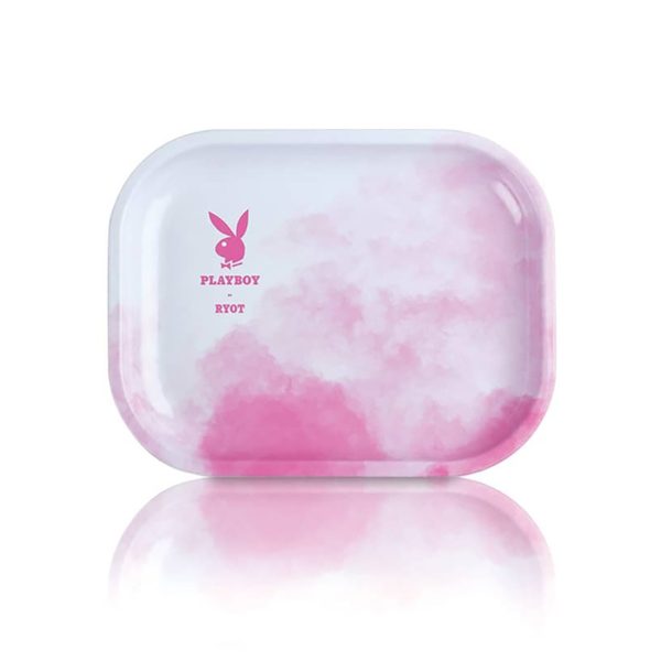 Playboy Pink Smoke x RYOT Metal Rolling Tray – Small