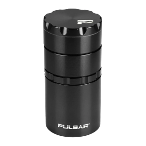 Pulsar Metal Storage Herb Grinder – 2”/50mm - Black