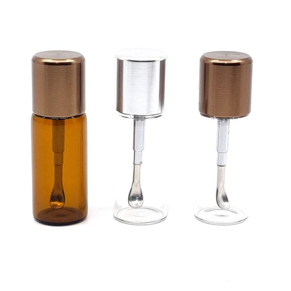 Glass Vial Snuff with Adjustable Spoon