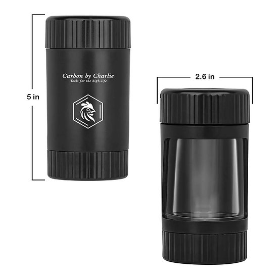 Carbon By Charlie Illuminated Air-tight Magnifying Storage Jars