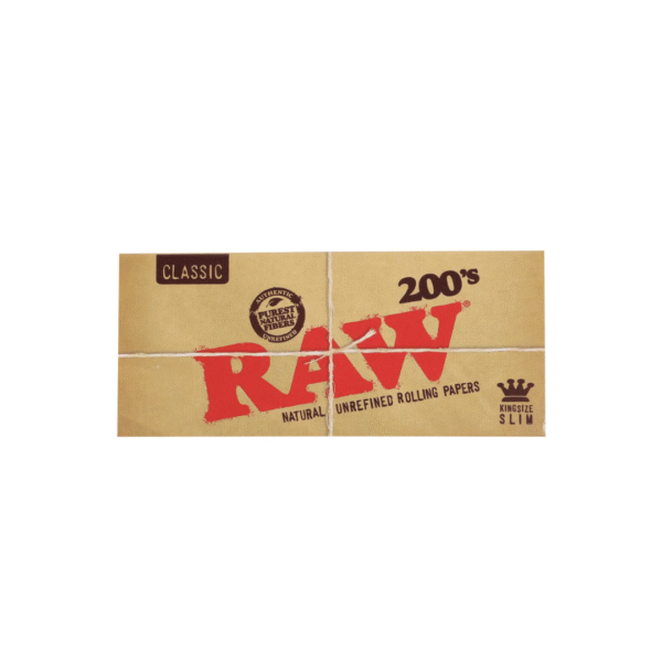 RAW Classic Creaseless Kingsize Slim Rolling Papers – 200’s | Ez-Test Australia