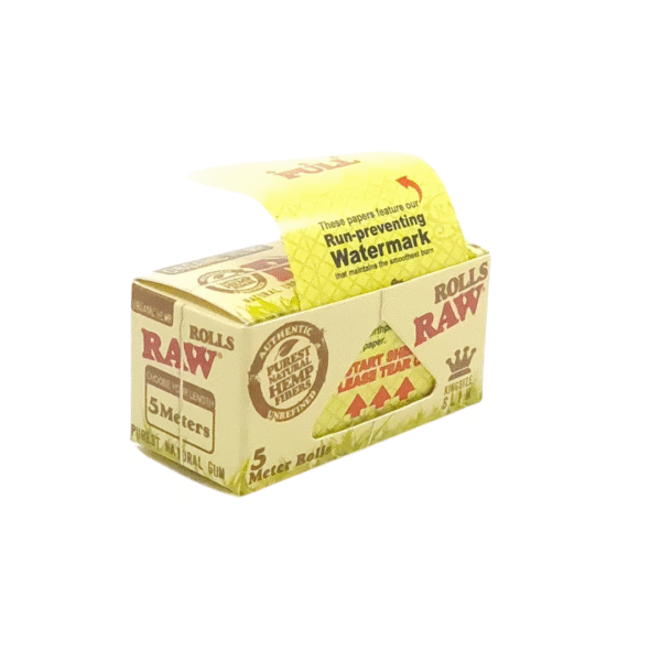RAW Organic Hemp King Size Slim Rolls – 5 Meter Roll | Ez-Test Australia