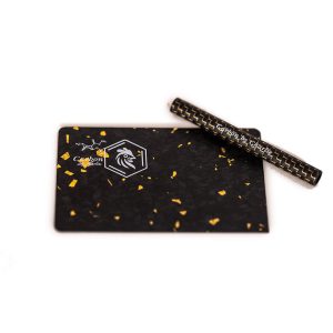 24K Gold Forged Carbon Fibre Card & Straw Set – Limited Edition